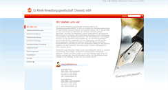 Desktop Screenshot of klinik-verwaltung-chemnitz.de